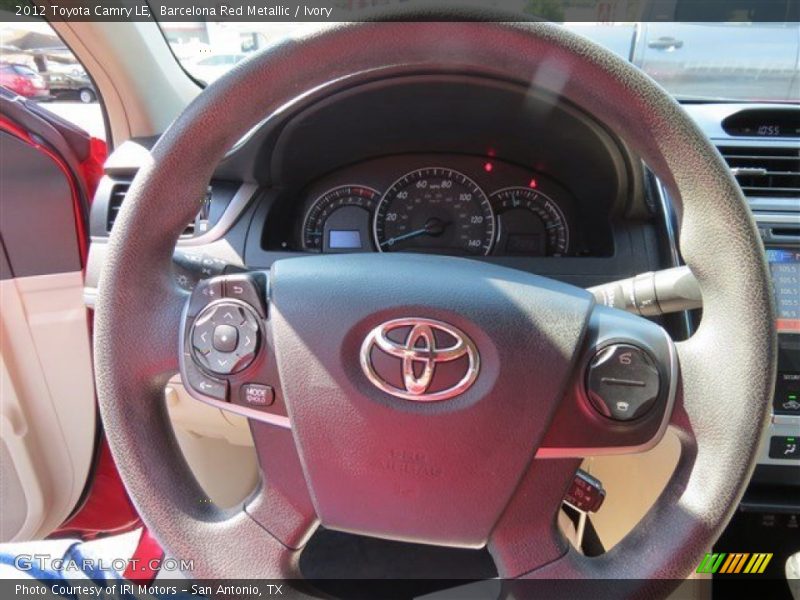 Barcelona Red Metallic / Ivory 2012 Toyota Camry LE