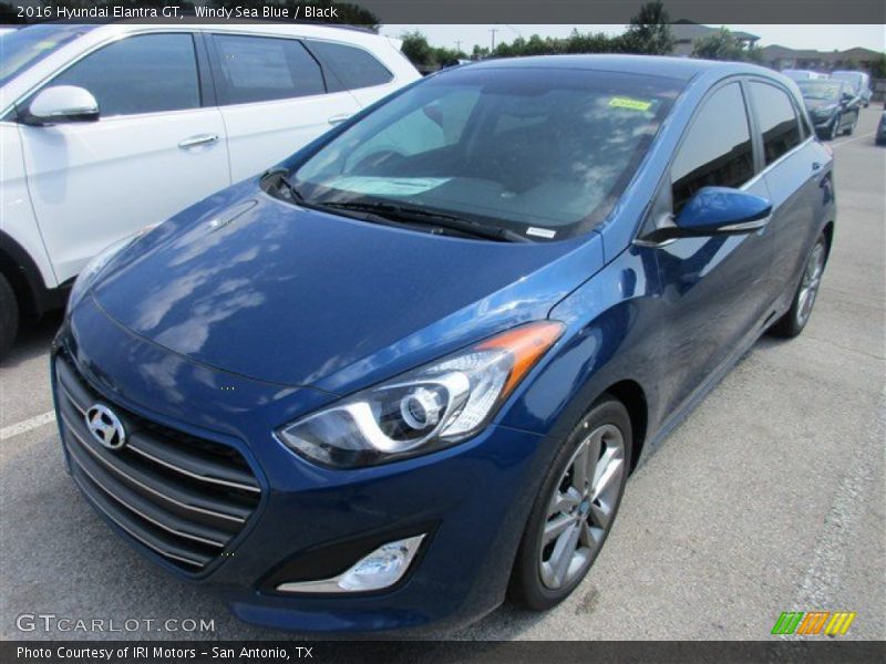 Windy Sea Blue / Black 2016 Hyundai Elantra GT