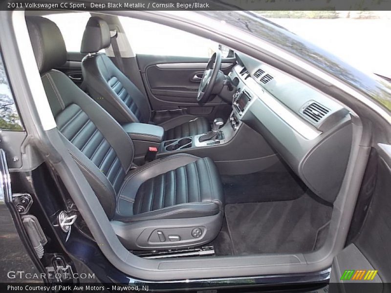 Deep Black Metallic / Cornsilk Beige/Black 2011 Volkswagen CC Sport