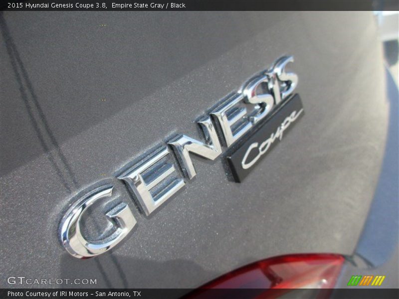Empire State Gray / Black 2015 Hyundai Genesis Coupe 3.8