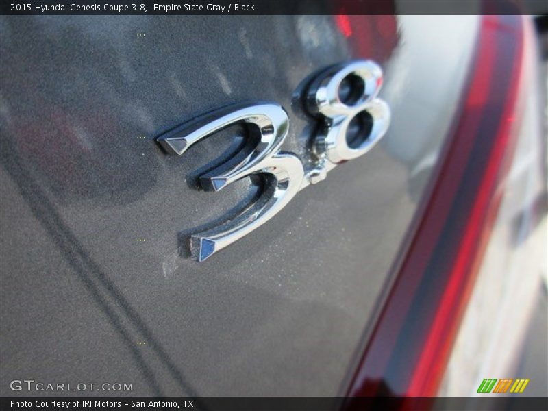 Empire State Gray / Black 2015 Hyundai Genesis Coupe 3.8