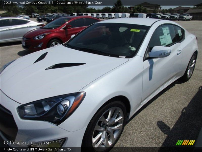 Casablanca White / Black/Gray 2015 Hyundai Genesis Coupe 3.8