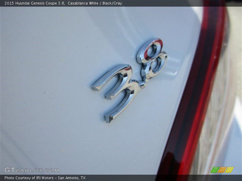 Casablanca White / Black/Gray 2015 Hyundai Genesis Coupe 3.8