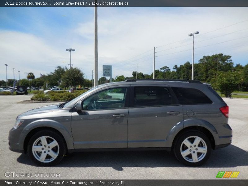 Storm Grey Pearl / Black/Light Frost Beige 2012 Dodge Journey SXT