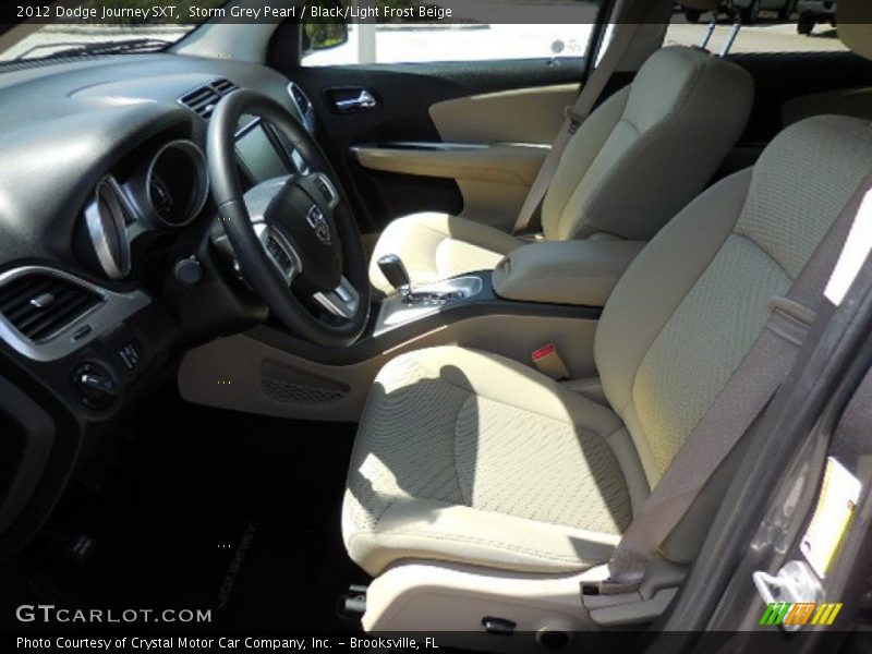 Storm Grey Pearl / Black/Light Frost Beige 2012 Dodge Journey SXT