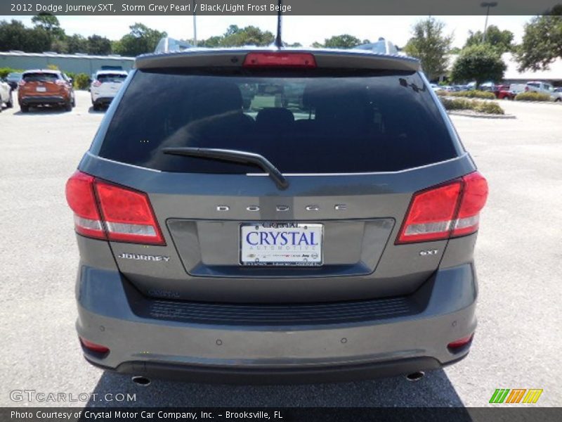 Storm Grey Pearl / Black/Light Frost Beige 2012 Dodge Journey SXT