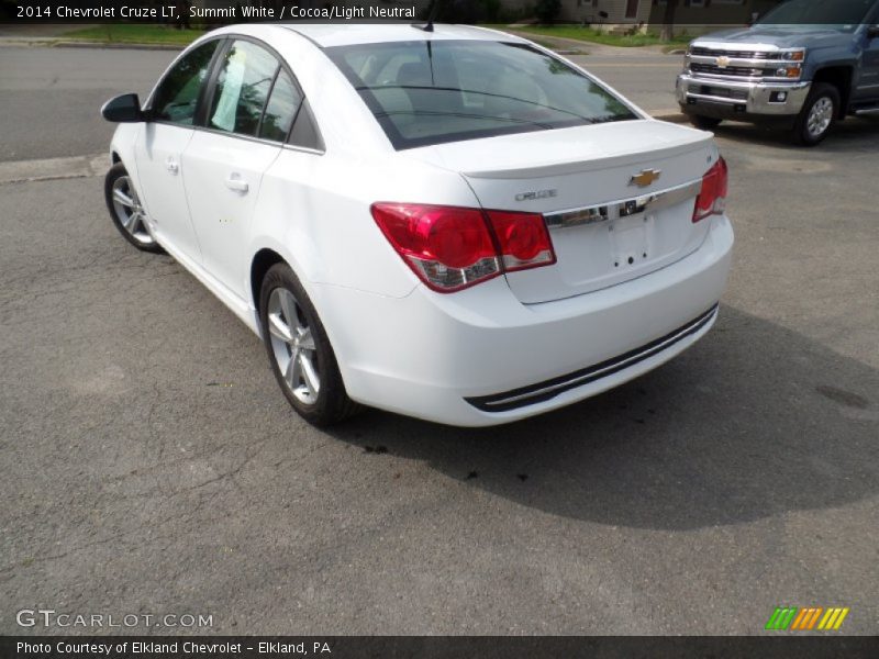 Summit White / Cocoa/Light Neutral 2014 Chevrolet Cruze LT