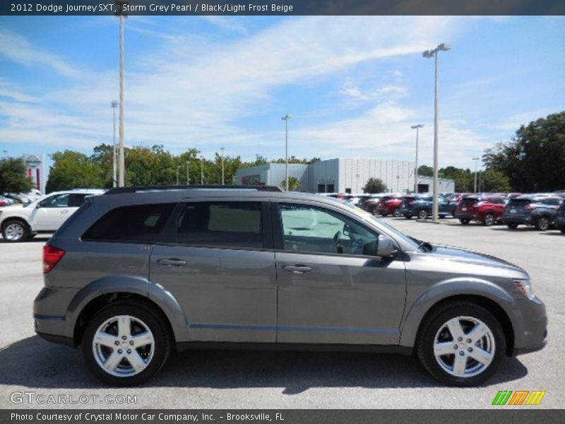 Storm Grey Pearl / Black/Light Frost Beige 2012 Dodge Journey SXT