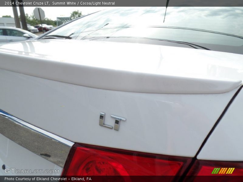Summit White / Cocoa/Light Neutral 2014 Chevrolet Cruze LT