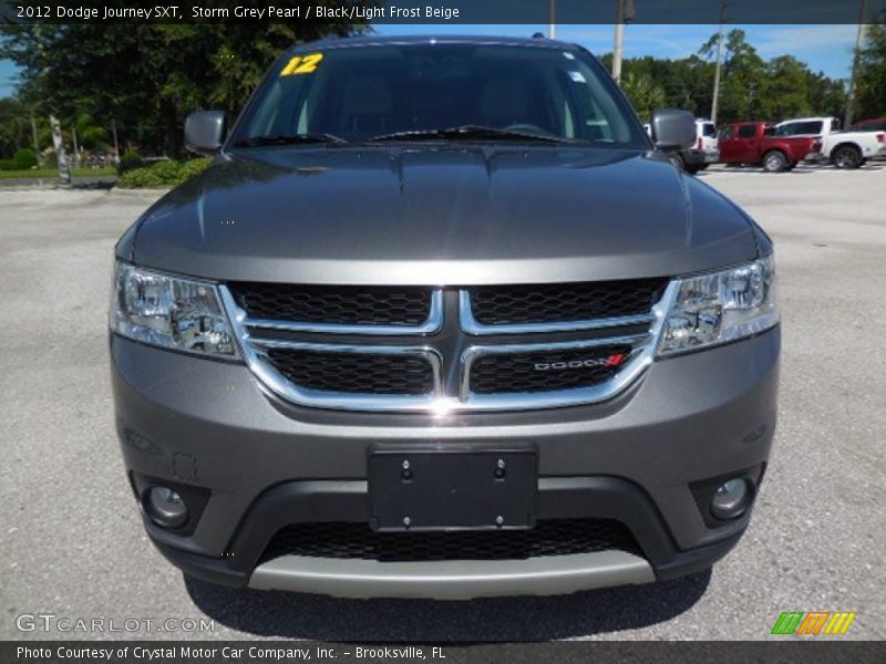 Storm Grey Pearl / Black/Light Frost Beige 2012 Dodge Journey SXT