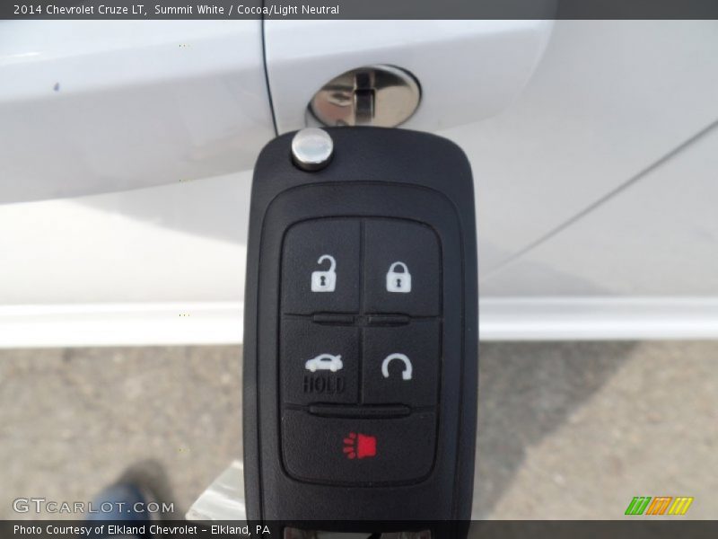 Summit White / Cocoa/Light Neutral 2014 Chevrolet Cruze LT