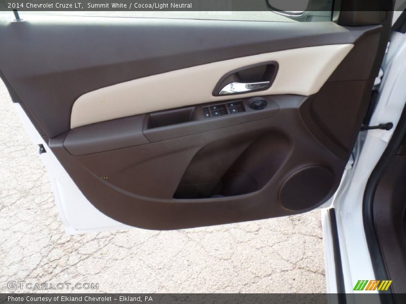 Summit White / Cocoa/Light Neutral 2014 Chevrolet Cruze LT