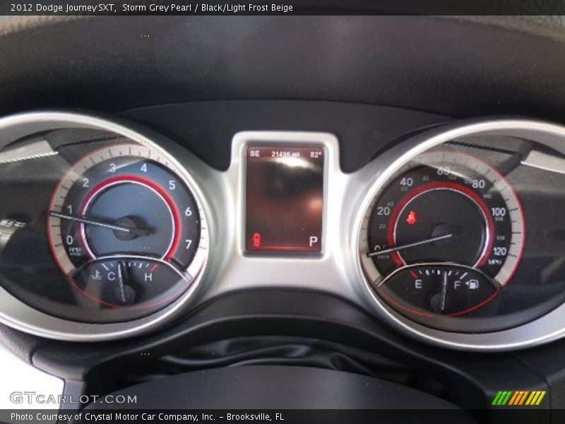 Storm Grey Pearl / Black/Light Frost Beige 2012 Dodge Journey SXT
