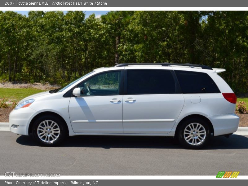 Arctic Frost Pearl White / Stone 2007 Toyota Sienna XLE