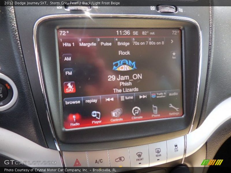 Storm Grey Pearl / Black/Light Frost Beige 2012 Dodge Journey SXT
