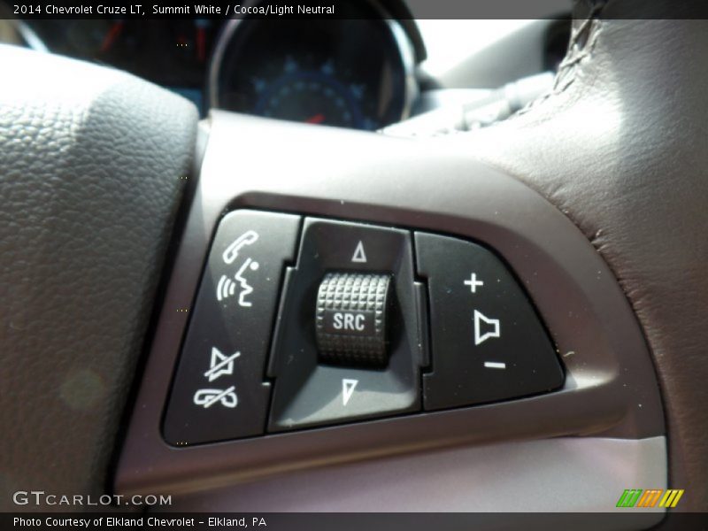 Summit White / Cocoa/Light Neutral 2014 Chevrolet Cruze LT