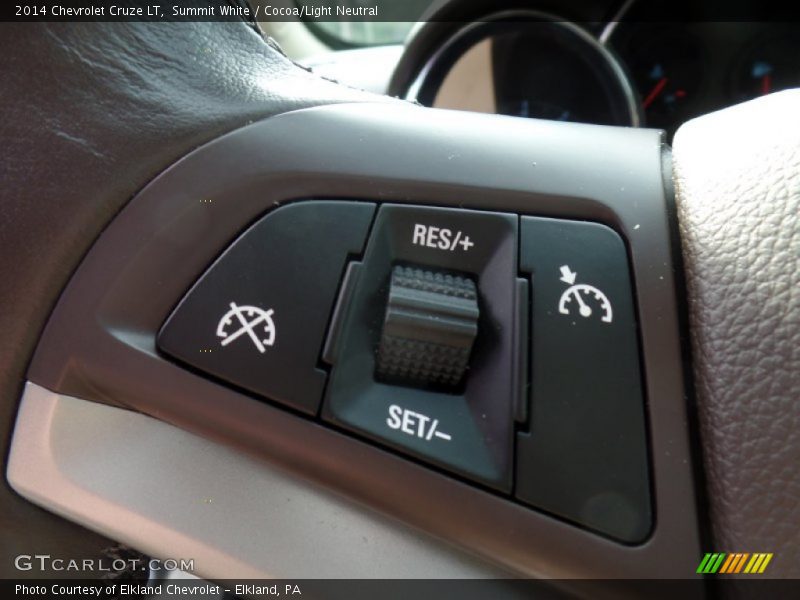 Summit White / Cocoa/Light Neutral 2014 Chevrolet Cruze LT