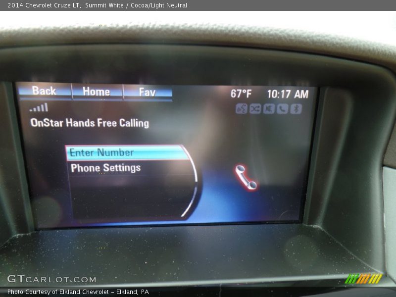 Summit White / Cocoa/Light Neutral 2014 Chevrolet Cruze LT