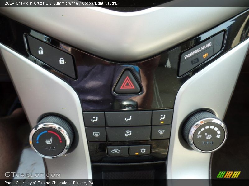 Summit White / Cocoa/Light Neutral 2014 Chevrolet Cruze LT