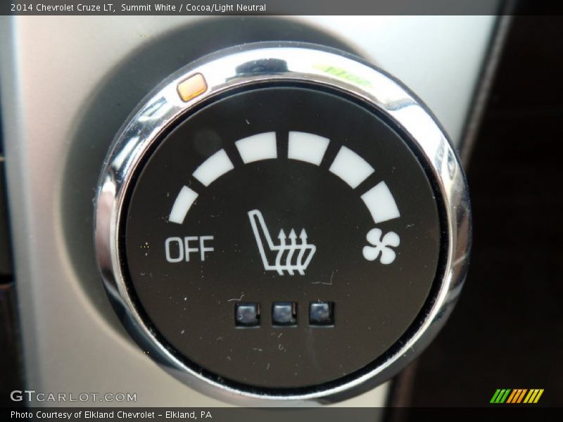 Summit White / Cocoa/Light Neutral 2014 Chevrolet Cruze LT