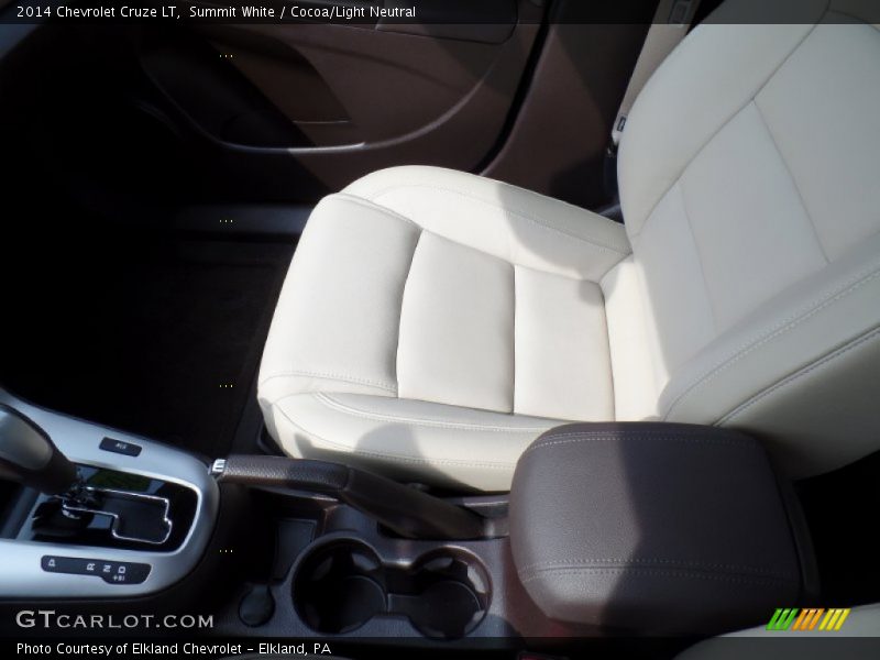 Summit White / Cocoa/Light Neutral 2014 Chevrolet Cruze LT