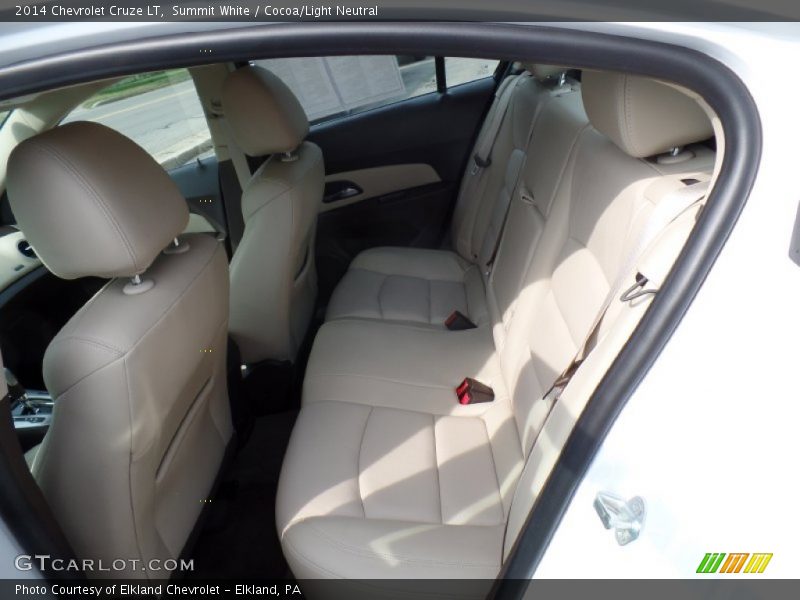 Summit White / Cocoa/Light Neutral 2014 Chevrolet Cruze LT