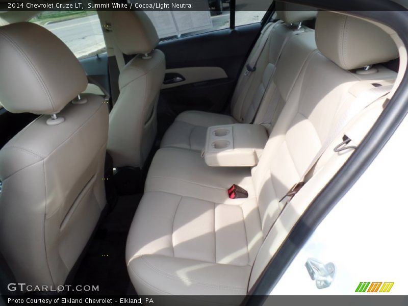 Summit White / Cocoa/Light Neutral 2014 Chevrolet Cruze LT