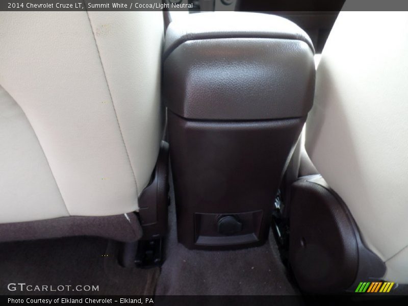 Summit White / Cocoa/Light Neutral 2014 Chevrolet Cruze LT