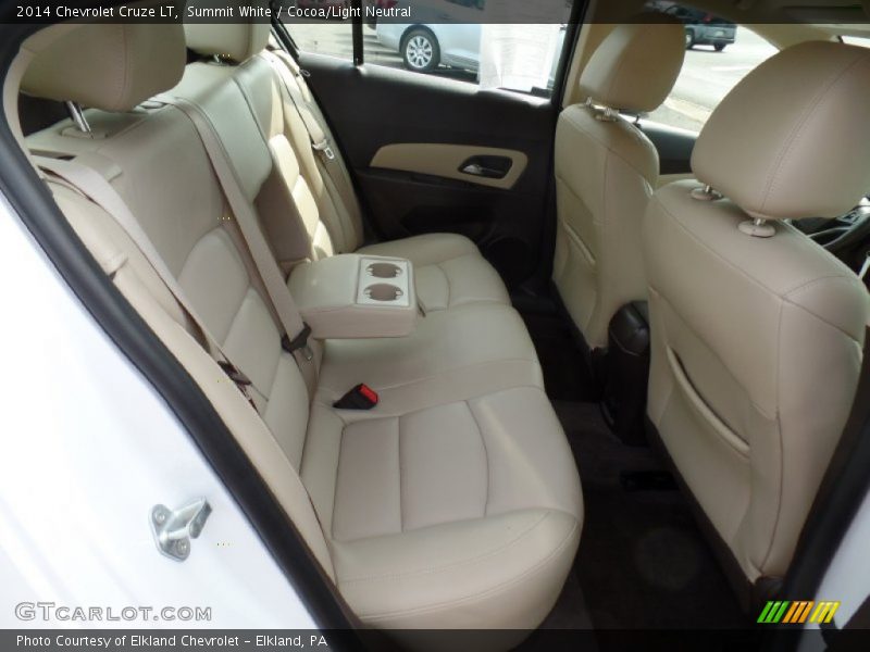 Summit White / Cocoa/Light Neutral 2014 Chevrolet Cruze LT