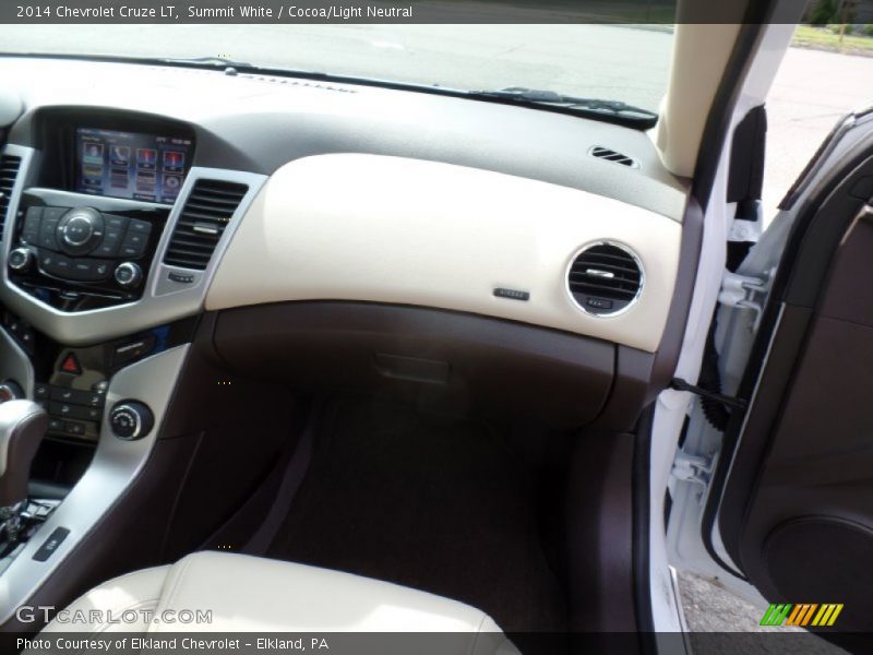 Summit White / Cocoa/Light Neutral 2014 Chevrolet Cruze LT