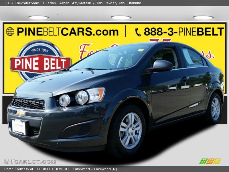Ashen Gray Metallic / Dark Pewter/Dark Titanium 2014 Chevrolet Sonic LT Sedan