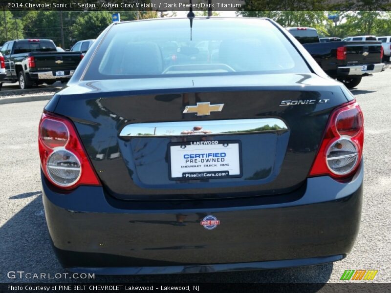 Ashen Gray Metallic / Dark Pewter/Dark Titanium 2014 Chevrolet Sonic LT Sedan