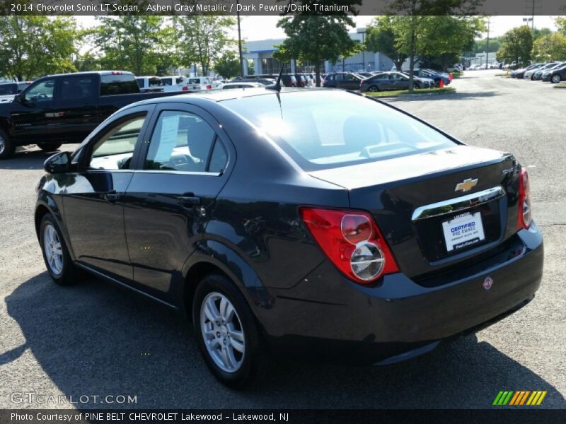 Ashen Gray Metallic / Dark Pewter/Dark Titanium 2014 Chevrolet Sonic LT Sedan