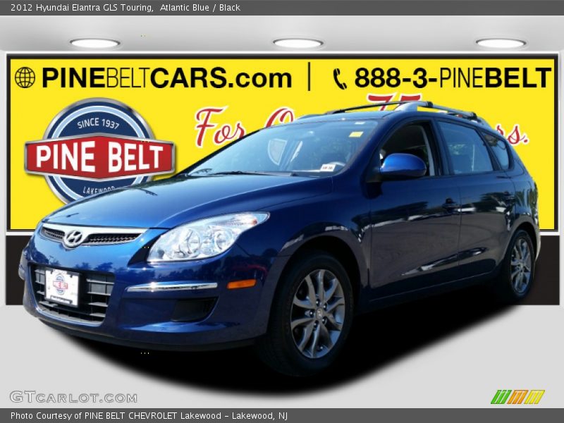 Atlantic Blue / Black 2012 Hyundai Elantra GLS Touring