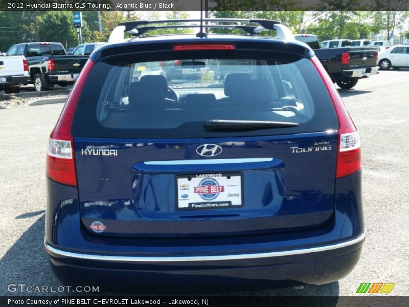 Atlantic Blue / Black 2012 Hyundai Elantra GLS Touring