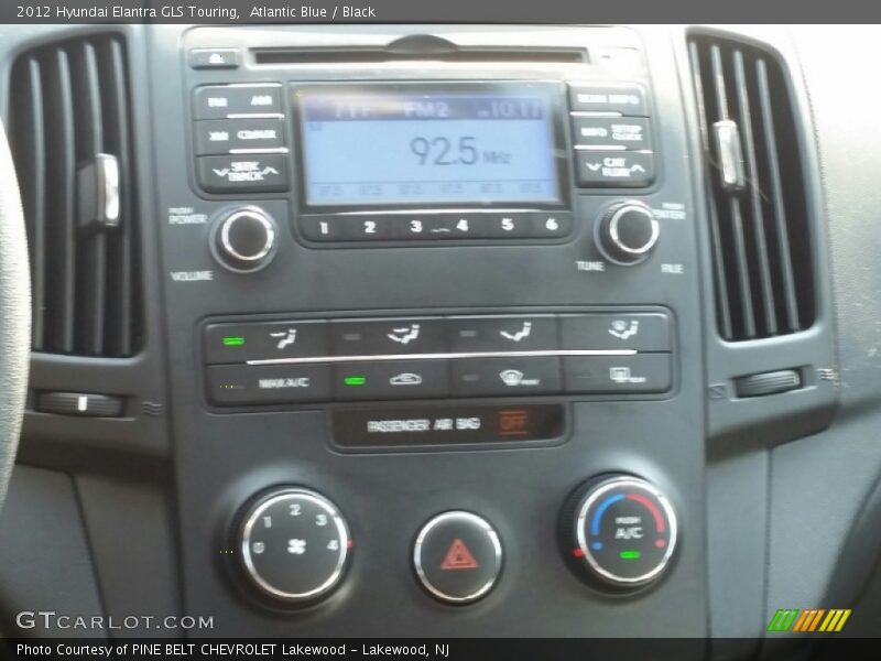 Atlantic Blue / Black 2012 Hyundai Elantra GLS Touring