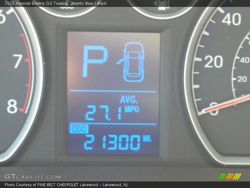 Atlantic Blue / Black 2012 Hyundai Elantra GLS Touring