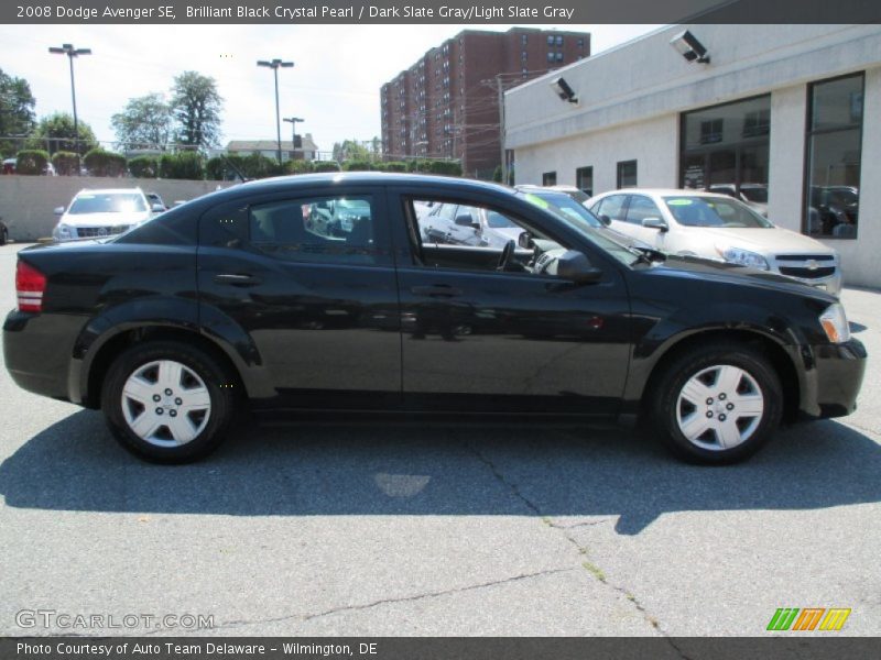 Brilliant Black Crystal Pearl / Dark Slate Gray/Light Slate Gray 2008 Dodge Avenger SE