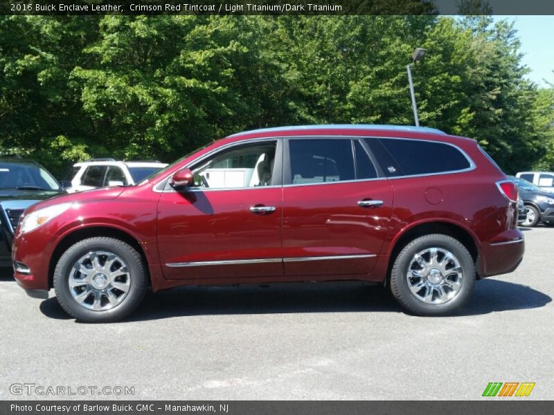 Crimson Red Tintcoat / Light Titanium/Dark Titanium 2016 Buick Enclave Leather