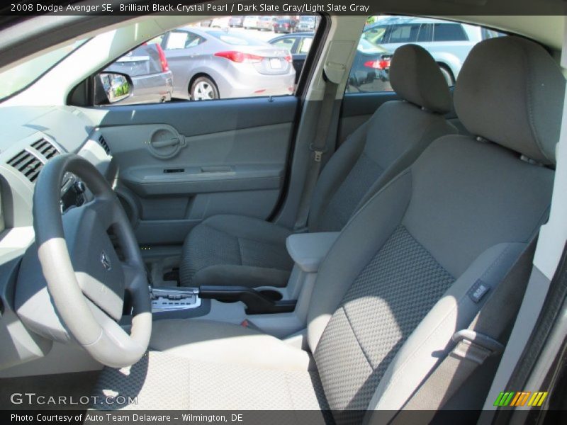Brilliant Black Crystal Pearl / Dark Slate Gray/Light Slate Gray 2008 Dodge Avenger SE