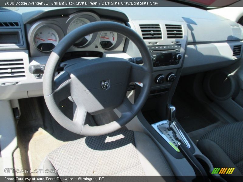 Brilliant Black Crystal Pearl / Dark Slate Gray/Light Slate Gray 2008 Dodge Avenger SE