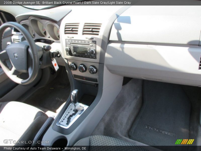 Brilliant Black Crystal Pearl / Dark Slate Gray/Light Slate Gray 2008 Dodge Avenger SE