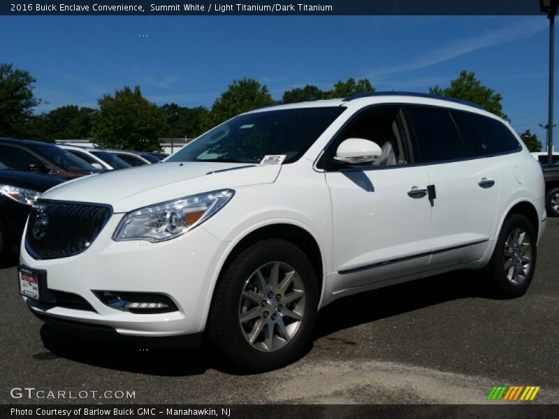 Summit White / Light Titanium/Dark Titanium 2016 Buick Enclave Convenience