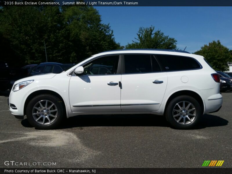 Summit White / Light Titanium/Dark Titanium 2016 Buick Enclave Convenience