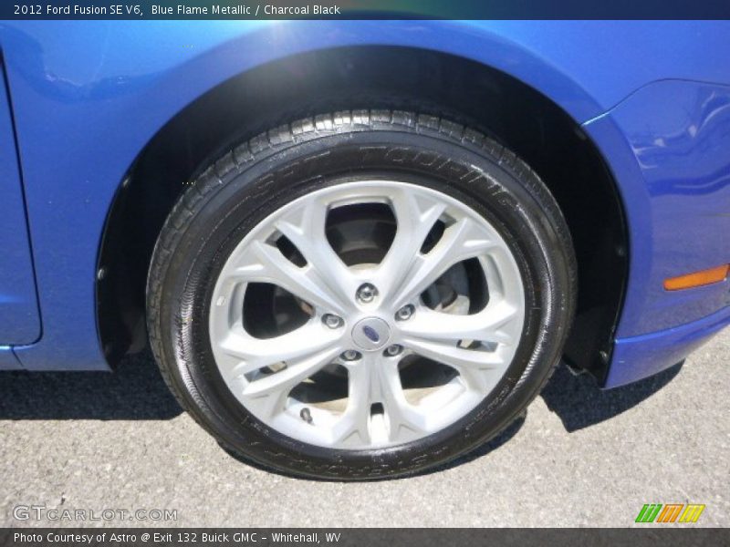 Blue Flame Metallic / Charcoal Black 2012 Ford Fusion SE V6