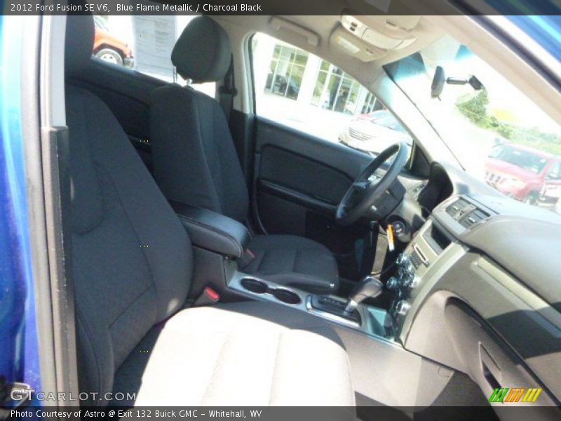 Blue Flame Metallic / Charcoal Black 2012 Ford Fusion SE V6