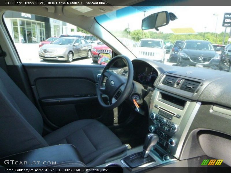 Blue Flame Metallic / Charcoal Black 2012 Ford Fusion SE V6
