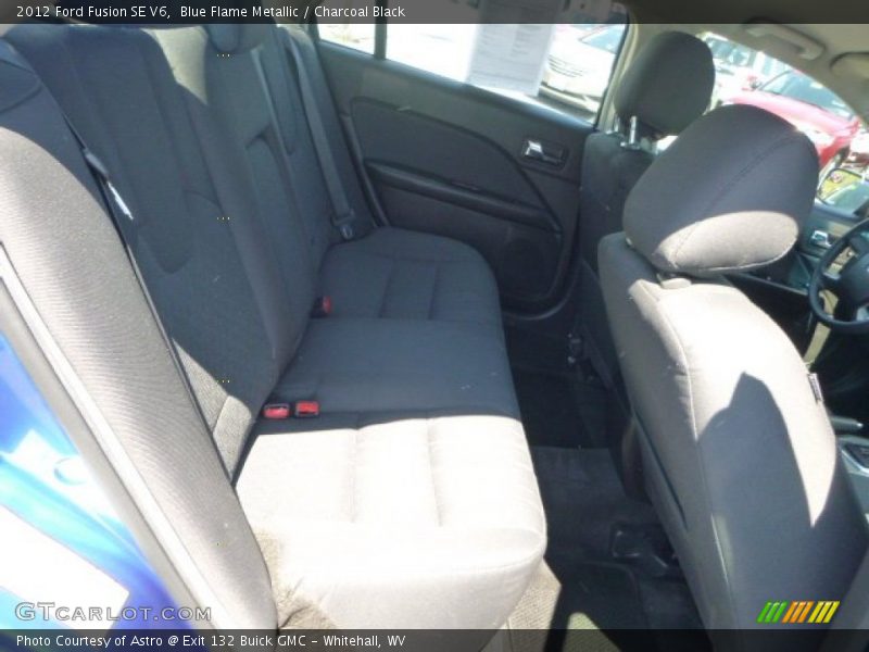 Blue Flame Metallic / Charcoal Black 2012 Ford Fusion SE V6