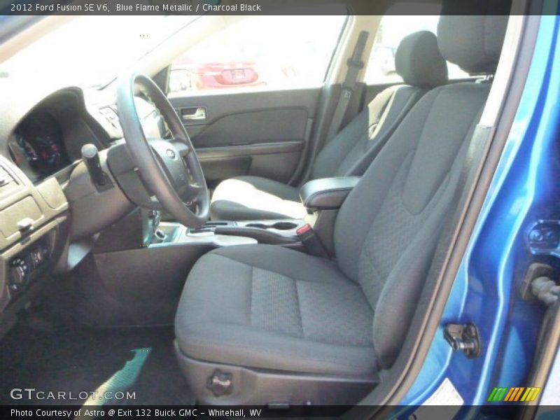 Blue Flame Metallic / Charcoal Black 2012 Ford Fusion SE V6