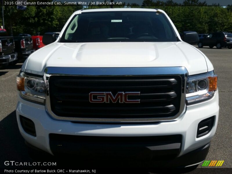 Summit White / Jet Black/Dark Ash 2016 GMC Canyon Extended Cab
